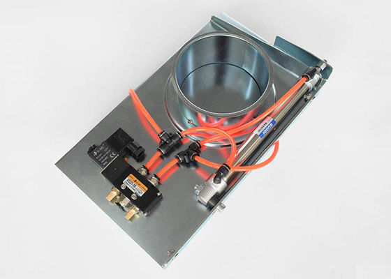 Circle Galvanized Steel Duct Zone Dampers Pneumatic Blast Gate For Ventilation System